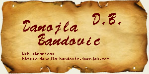 Danojla Bandović vizit kartica